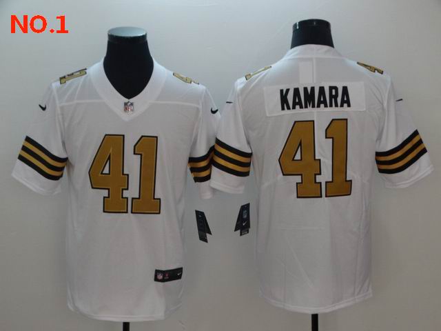 Men's New Orleans Saints #41 Alvin Kamara Jersey-3